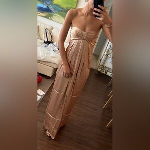 Shona Joy La Lune strapless knot maxi dress